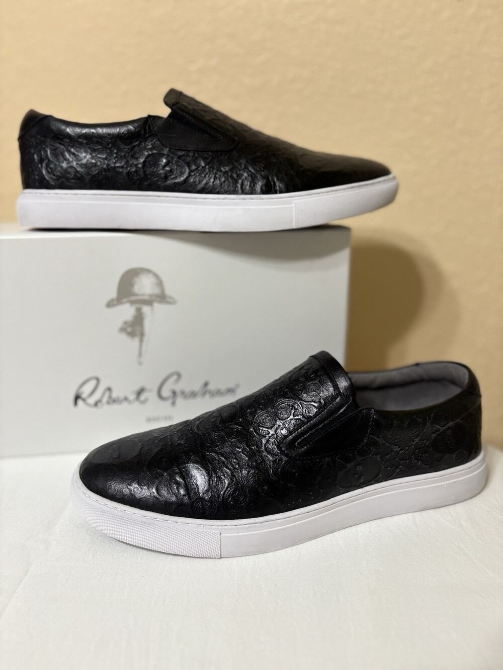Robert Graham Ben-Hur RG5314S Men’s Black Sneakers Shoes Size 11
